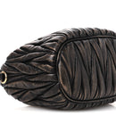 Nappa Matelasse Pouch Sand Coffee