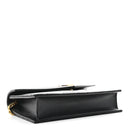 Grain De Poudre Matelasse Chevron Monogram Envelope Chain Wallet Black