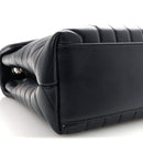 Calfskin Y Quilted Monogram Medium Loulou Chain Satchel Deep Marine