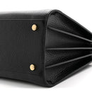 Grained Calfskin Small Sac De Jour Black
