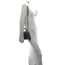 Taurillon Embellished Malletage Crown Mini Capucines Navy