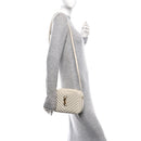 Calfskin Matelasse Monogram Lou Camera Bag Crema Soft