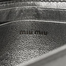 Metallic Nappa Matelasse Chain Crossbody Silver