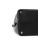 Saffiano Cuir Large Double Bag Black Fuoco