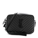Calfskin Matelasse Monogram Monochrome Lou Camera Bag Black