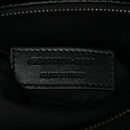 Crinkled Calfskin Matelasse Monogram Medium Niki Chain Satchel Black