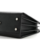 Grained Calfskin Baby Sac De Jour Black