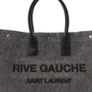 Wool Calfskin Rive Gauche Tote Grey