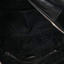 Nappa Nylon Soft Padded Shopping Tote Black Blue