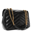 Lambskin Chevron Quilted Large LouLou Black