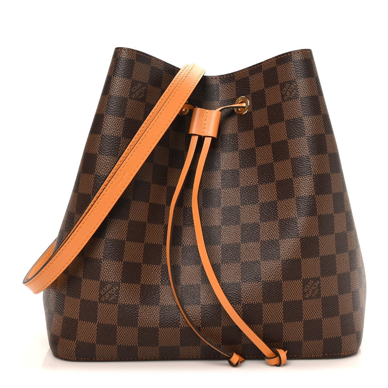 Damier Ebene Neonoe MM Safran