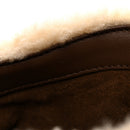Shearling Suede Mini Le 5 A 7 Vertical Hobo Natural Beige Dark Cigar