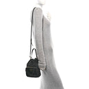 Saffiano Tessuto Nylon Mini Bucket Crossbody Bag Black