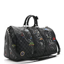 Damier Graphite World Map Keepall Bandouliere 50