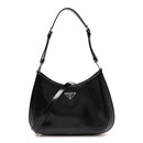 Spazzolato Large Cleo Adjustable Strap Shoulder Bag Black