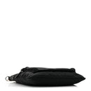 Tessuto Nylon Saffiano Flat Messenger Bag Black