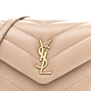 Calfskin Y Quilted Monogram Toy Loulou Crossbody Bag Dark Beige