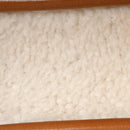Shearling Calfskin Arcadie Top Handle Bag Cognac