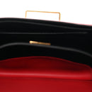 City Calfskin Saffiano Cahier Bag Fuoco Black