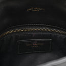 Lambskin Quilted Toy Loulou Puffer Monogram Chain Satchel Black