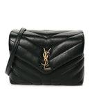 Calfskin Y Quilted Monogram Toy Loulou Crossbody Bag Deep Green