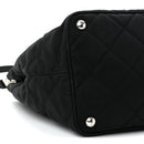 Nylon Tessuto Impuntu Quilted Tote Black