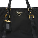 Tessuto Nylon Soft Calf Small Tote Black