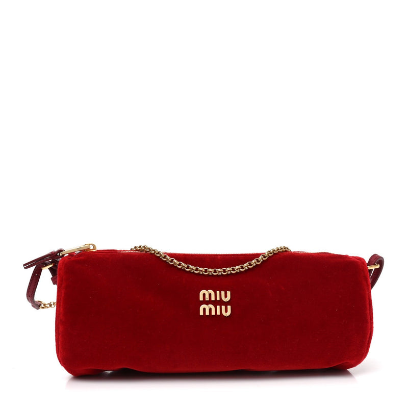 Velluto Mini Pouch Rosso