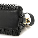 Nappa Matelasse Dome Crossbody Black