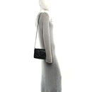 Calfskin Y Quilted Monogram Monochrome Toy Loulou Crossbody Bag Black
