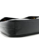 Saffiano Flap Shoulder Bag Black