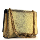Metallic Calfskin Small Classic Monogram Kate Tassel Satchel Gold