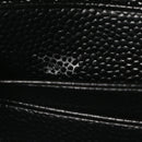 Grain De Poudre Matelasse Chevron Monogram Envelope Chain Wallet Black