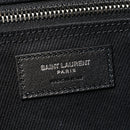 Linen Calfskin Rive Gauche Tote Black