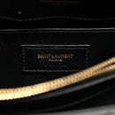 Calfskin Y Quilted Monogram Small Loulou Chain Satchel Black