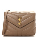 Calfskin Y Quilted Monogram Toy Loulou Crossbody Bag Dusty Grey