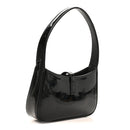 Patent Calfskin Le 5 A 7 Mini Hobo Black