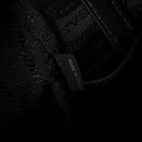 X JAMES JEAN Vitello DNA Flat Messenger Bag Black