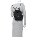 Tessuto Nylon Vela Chain Backpack Black