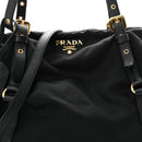 Saffiano Tessuto Nylon Shopping Tote Black