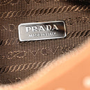 Tessuto Nylon Studded Mini Re-Edition Bag Brandy