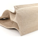 Linen Calfskin Small Rive Gauche Tote Greggio Natural