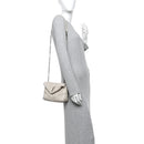 Lambskin Quilted Toy Loulou Puffer Monogram Chain Satchel Crema Soft