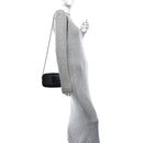 Calfskin Matelasse Monochrome Monogram Mini Lou Camera Bag Black