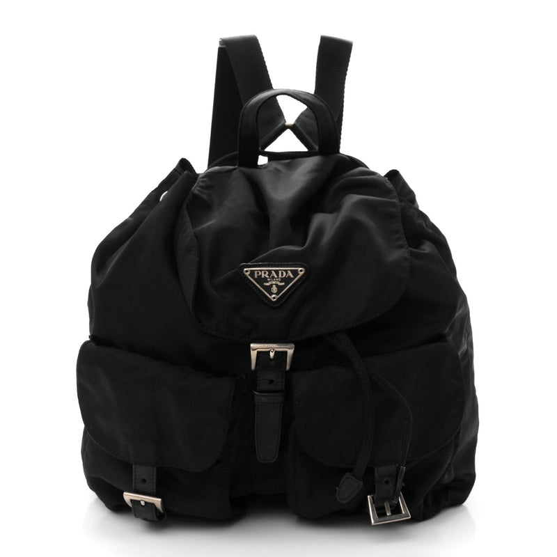 Tessuto Nylon Vela Medium Backpack Black