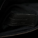 Crinkled Calfskin Matelasse Monogram Medium Niki Chain Satchel Black