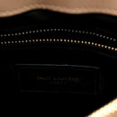 Calfskin Y Quilted Monogram Medium Loulou Chain Satchel Dark Beige