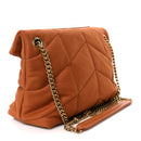 Canvas Quilted Small Loulou Puffer Monogram Chain Satchel Hot Rust