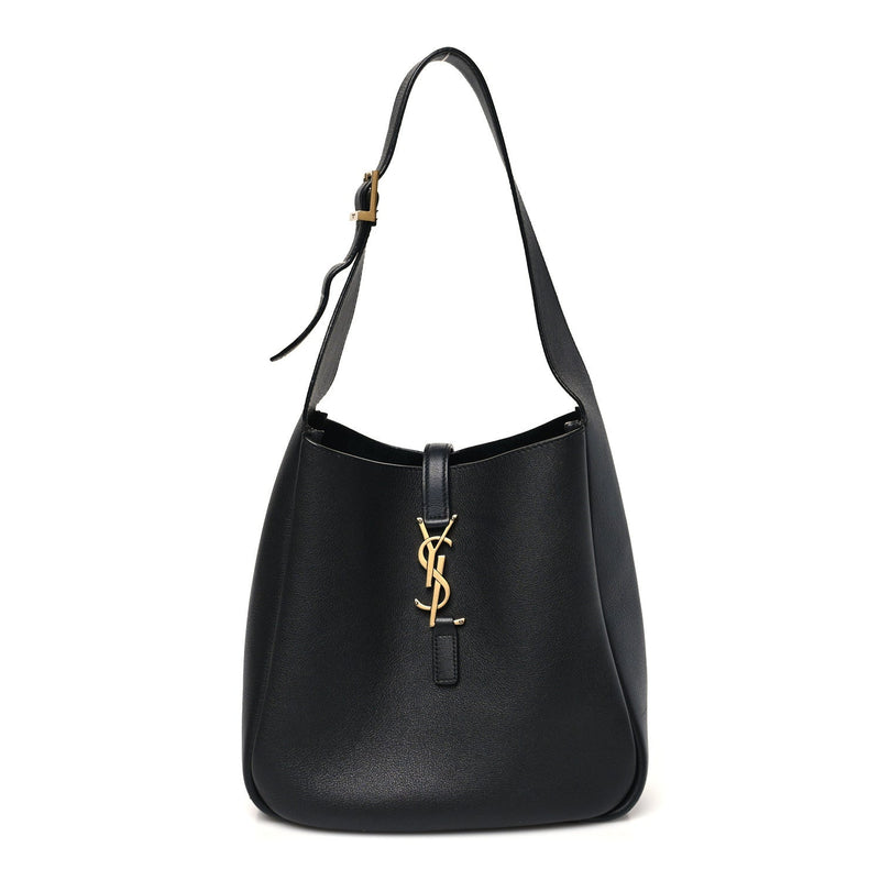 Smooth Calfskin Small Le 5 A 7 Soft Hobo Black