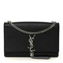 Grain De Poudre Medium Classic Monogram Kate Tassel Satchel Black